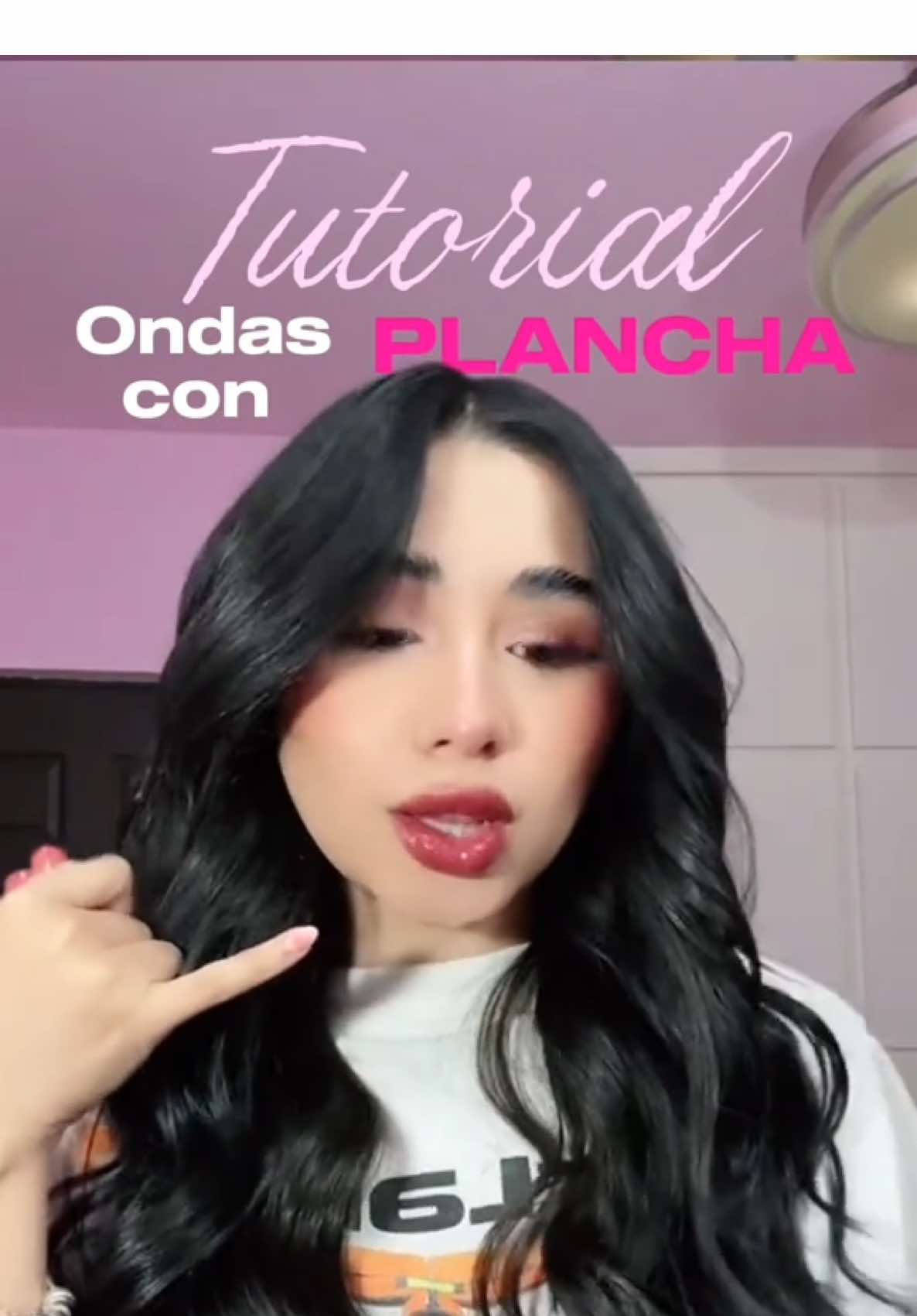 TUTO DE ONDAS CON PLANCHA💞💞💞 mucha gente diceeeee jajajajja me refiero a 4 personas amigas, solo me quise lucir 😘😘  #fyp #paratii #fypシ゚ #hairstyle #hairtutorial #tuto #tutorial #ondas #ondasconplancha #ondascabello 