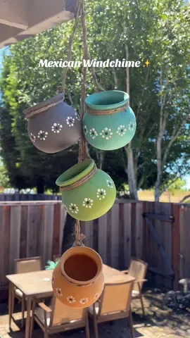 My DIY clay pot wind chimes✨