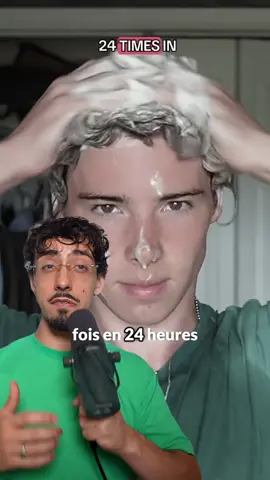 Se laver les cheveux 24 fois en 24 heures 🤯🤯#hair #shampoo #hairdamage #hairstyle 