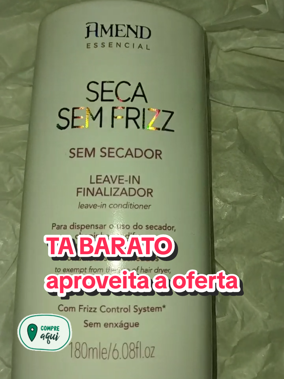 Leave-In Finalizador Amend Essencial seca sem frizz 180g