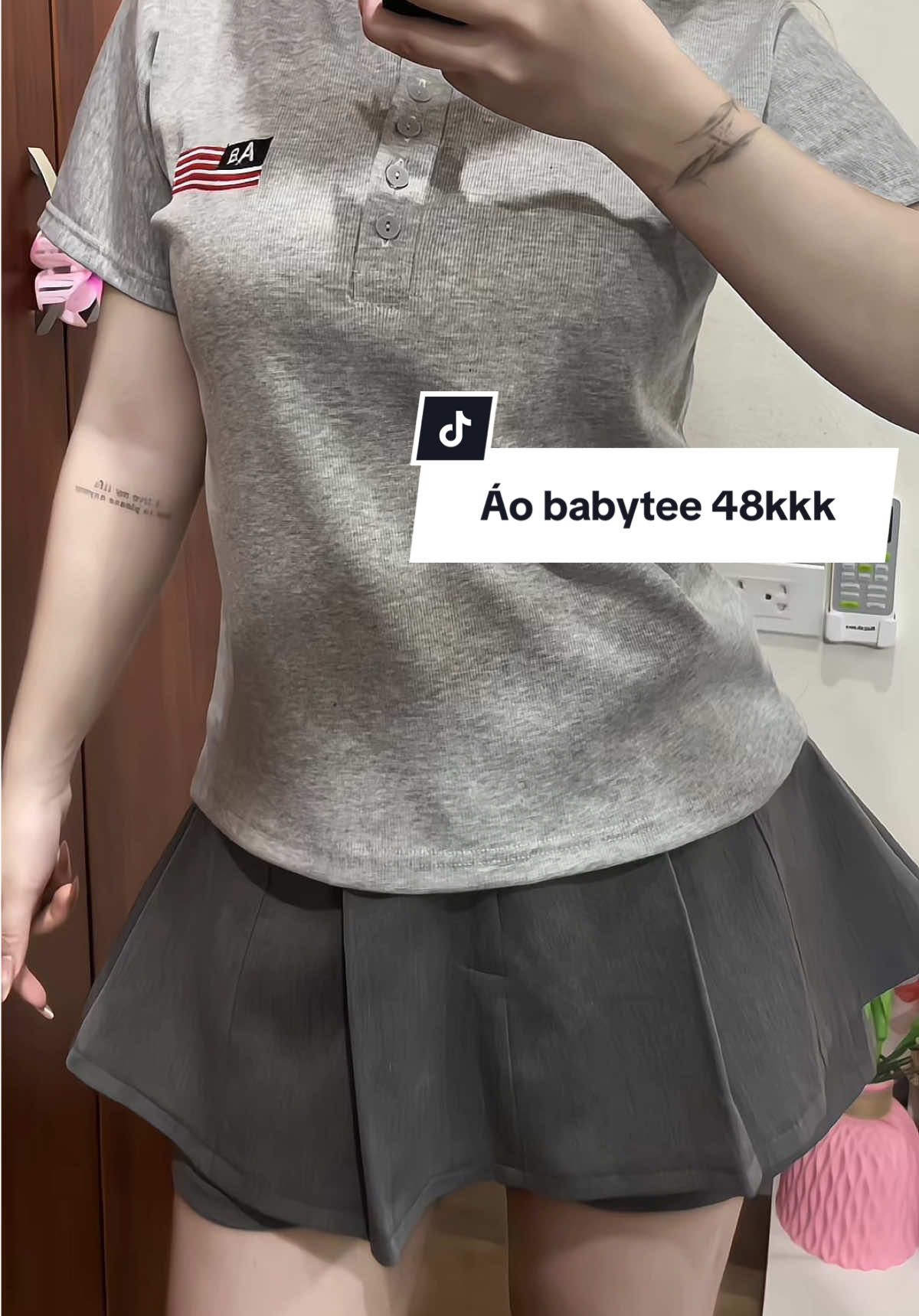 Babytee 48caaá #xuhuongtiktok #thoitrangnu #reviewquanao #xhtiktok #phoido #tiktokshop #aobabytee  