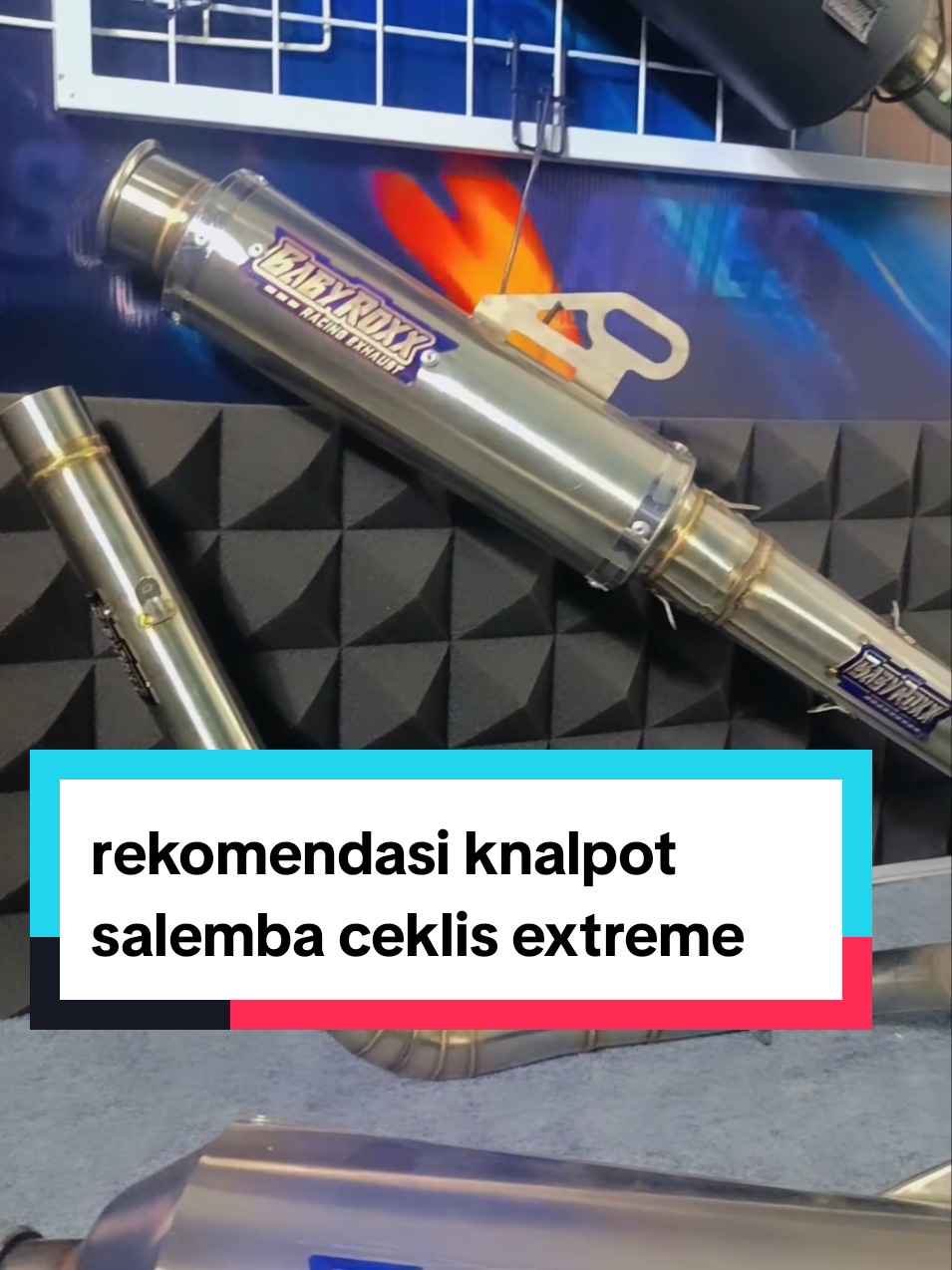 Knalpot salemba ceklis extreme knalpot salemba dari babyroxx leheran paten pasangnya ngga ribet #knalpotsalemba #knalpot #knalpotracing 