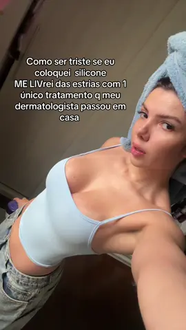 Dica do meu dermato  pra estrias no silicone! Use onde vc tiver estrias #fyp #autoestima 