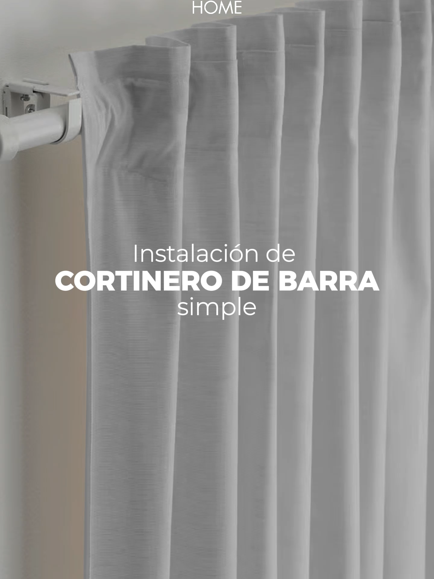 Instalación Cortinero Barra Simple #cortinas #cortinasmodernas #hogar