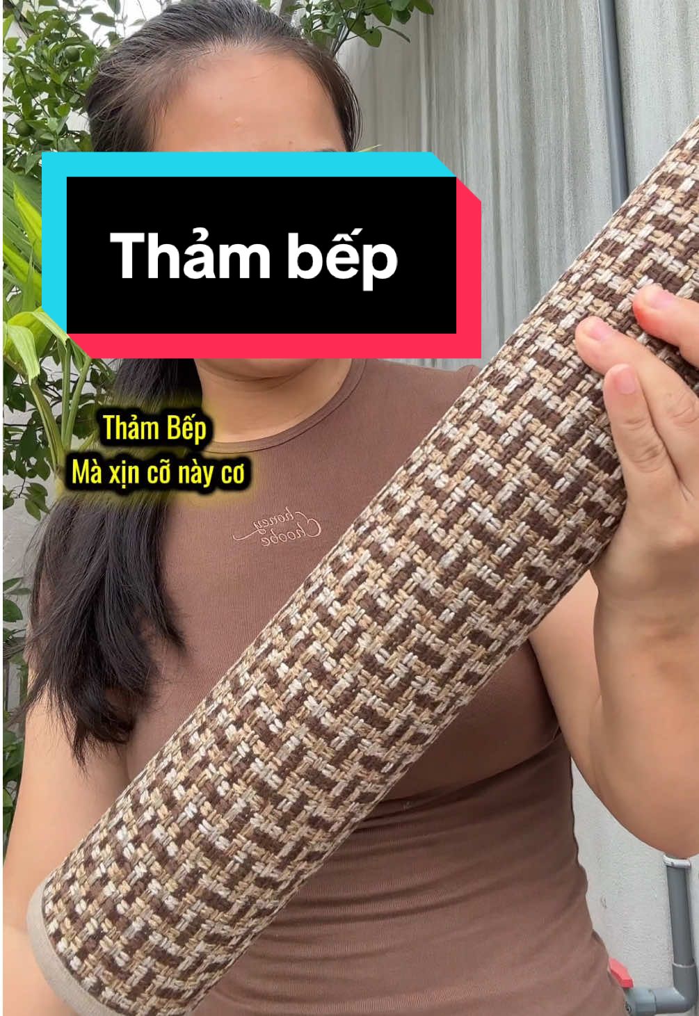 Thảm bếp cao cấp cho ai khó tính luôn nha, quá đẹp và chất lượng, chọn màu nâu đậm cho sạch sẽ tí, nói chung đáng đồng tiền bát gạo lắm #bambooeco  #thamlauchan  #chongtrontruot #thambep