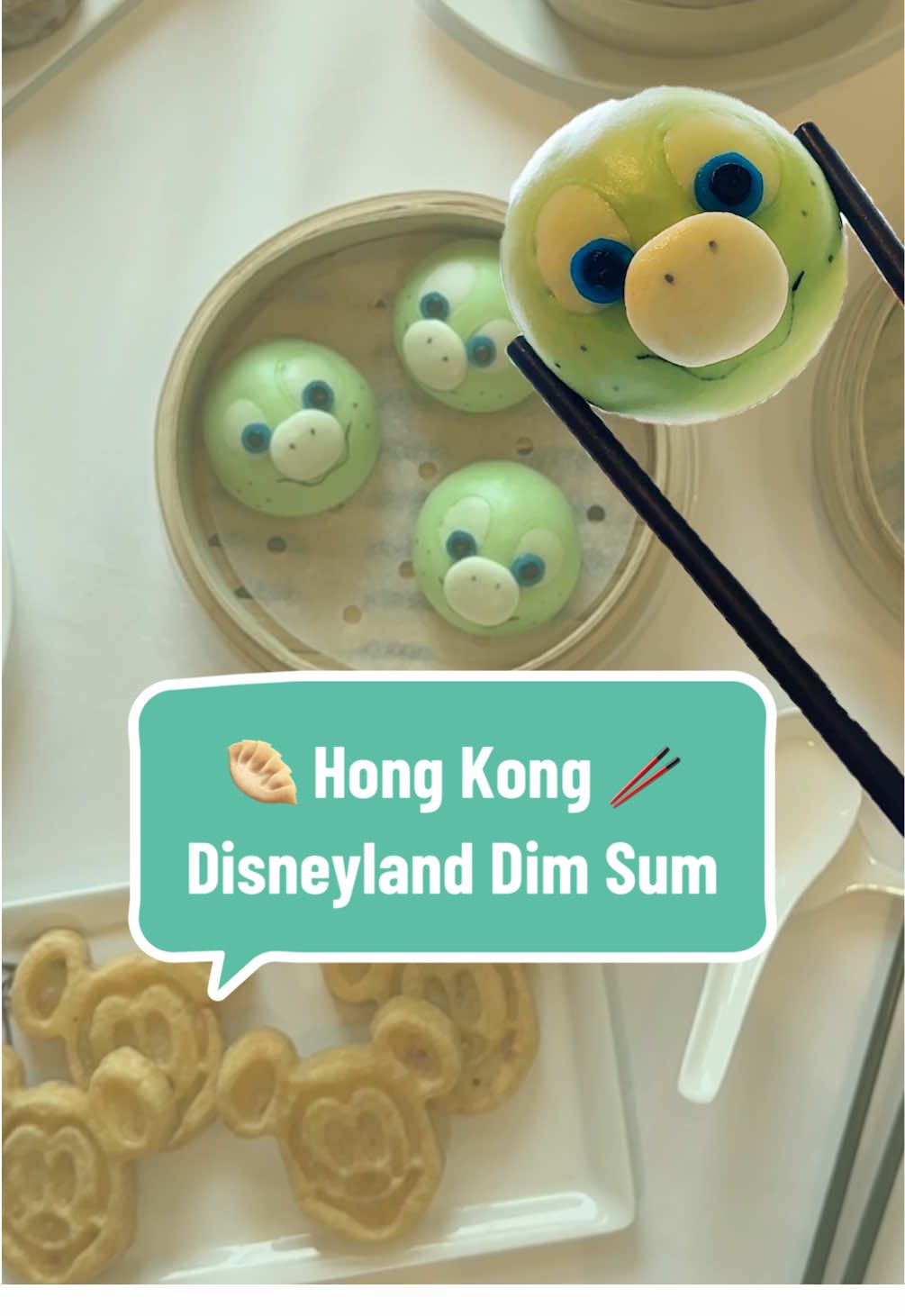Which dim sum is your favorite at #HongKongDisneyland?🥢🤩 #DisneyEats #DimSum #Pooh #Duffy #DisneyFood 