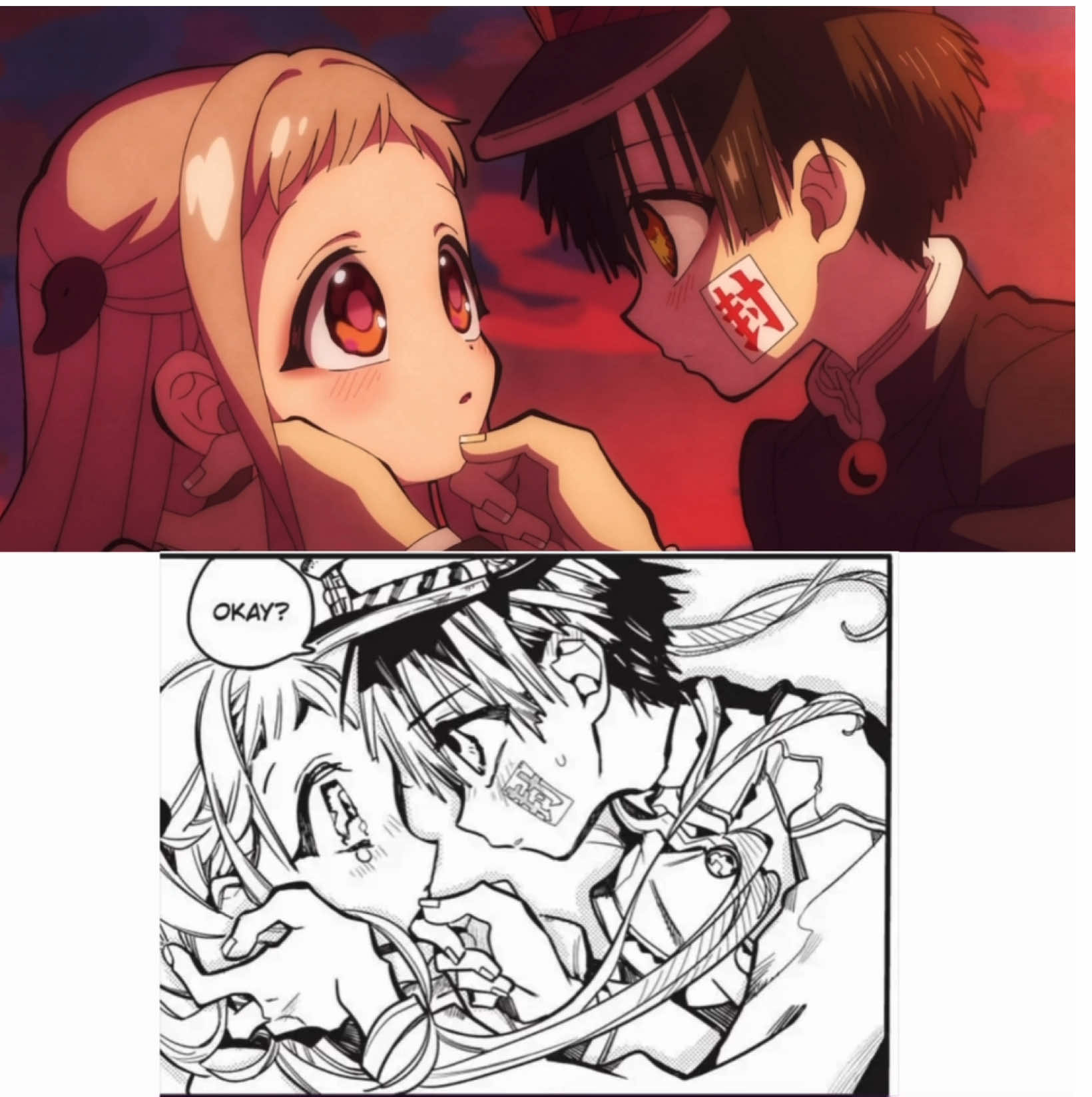 Toilet Bound Hanako-kun Season 2 Episode 3 🌸 Nene and Hanako’s first kiss 💘 They are so adorable I can’t 🥺♥️ #tbhkmanga #jibakushounenhanakokun #hananene #toiletboundhanakokun #hanakokun 