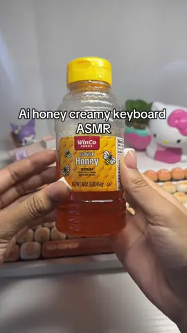 Ai honey creamy keyboard 🍯 #asmr #asmrsounds #asmrvideo #honeykeyboard #aiasmr #creamykeyboard 