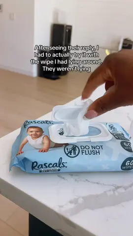 Oh @Rascals really came with receipts and I can confirm, they are standing on business.  #BabyWipes 