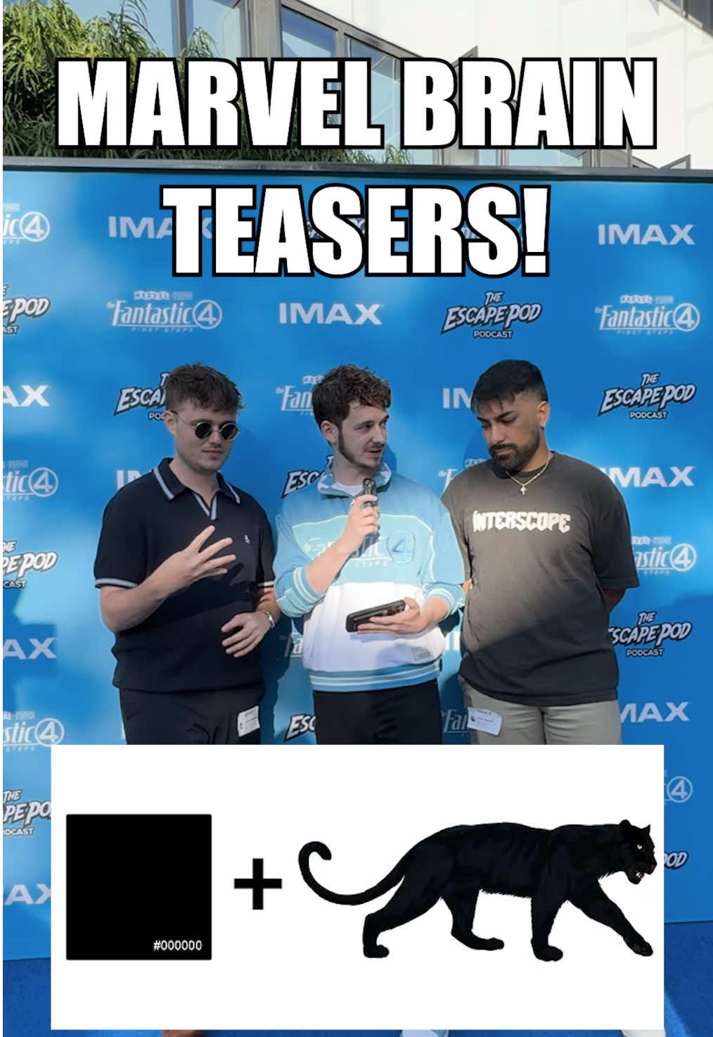 MCU Brain Teasers at the @The Escape Pod Podcast Fantastic Four Screening!! @Krist @conorville  #fantasticfour #fantasticfourfirststeps #pedropascal #marvel #marvelmovies #moviepremiere #funny #trivia #mcu