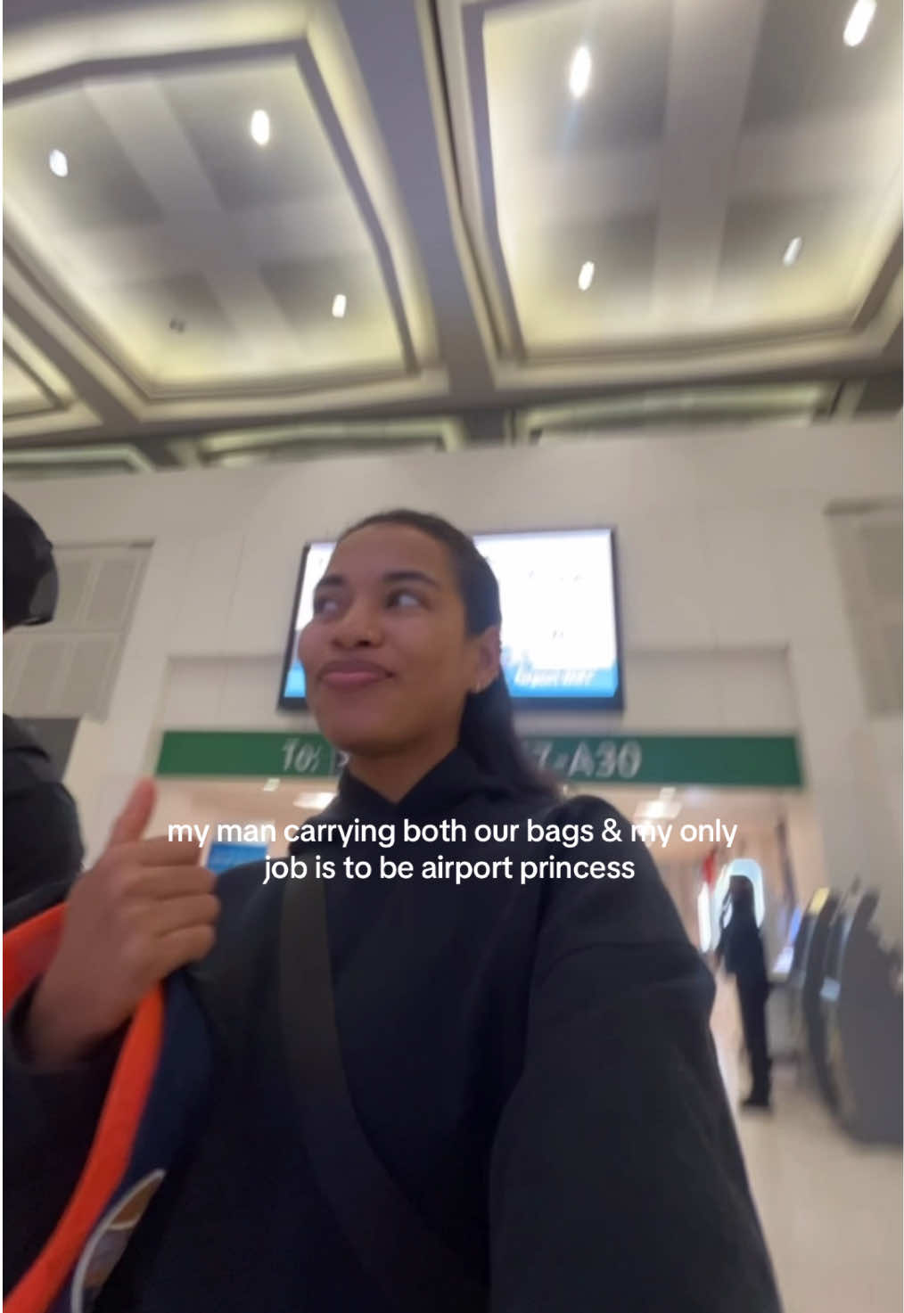 & to make sure his hats make it safely #flight #plane #airport #airportprincess #weekendtrip #weekendgetaway #quicktrip #couple #Relationship #dating #girlfriend #boyfriend #masculineenergy #softlife #travel #foryou #fyp 