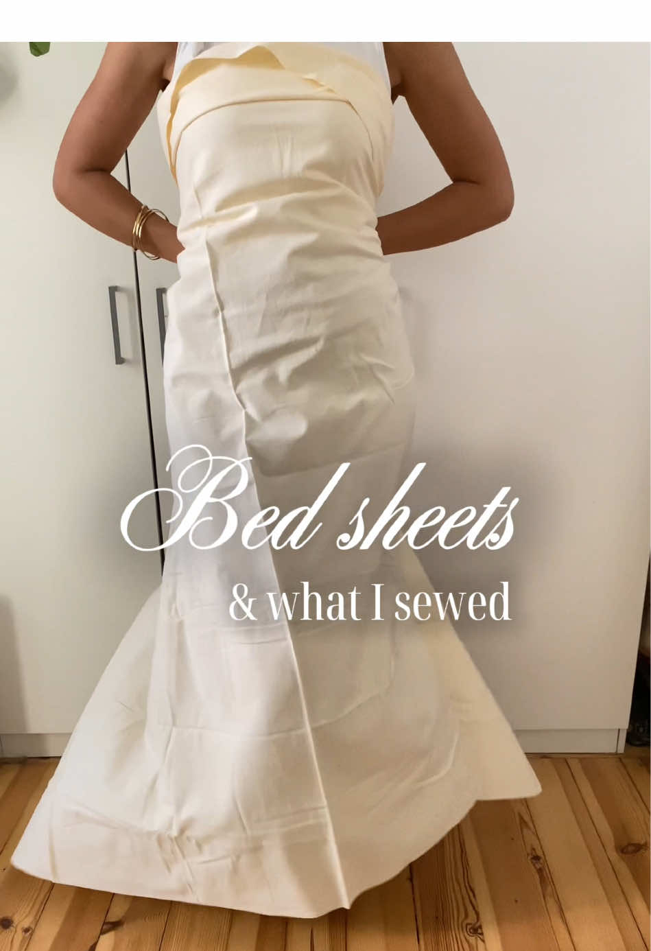 Old bed sheets and me = 🫶 My auntie gifted me a few of these 100% cotton bed sheets and they are coming to an end. I need more!  The yellow bed sheet i turned into a high neck waistcoat im sure you’ve seen everywhere! The pink bed sheets I turned into a pink summer set! Both patterns self drafted! As a self taught sewist I’m very proud of that! 🥹🤝 #sewing #patternmaking #fashiondesign #memade 