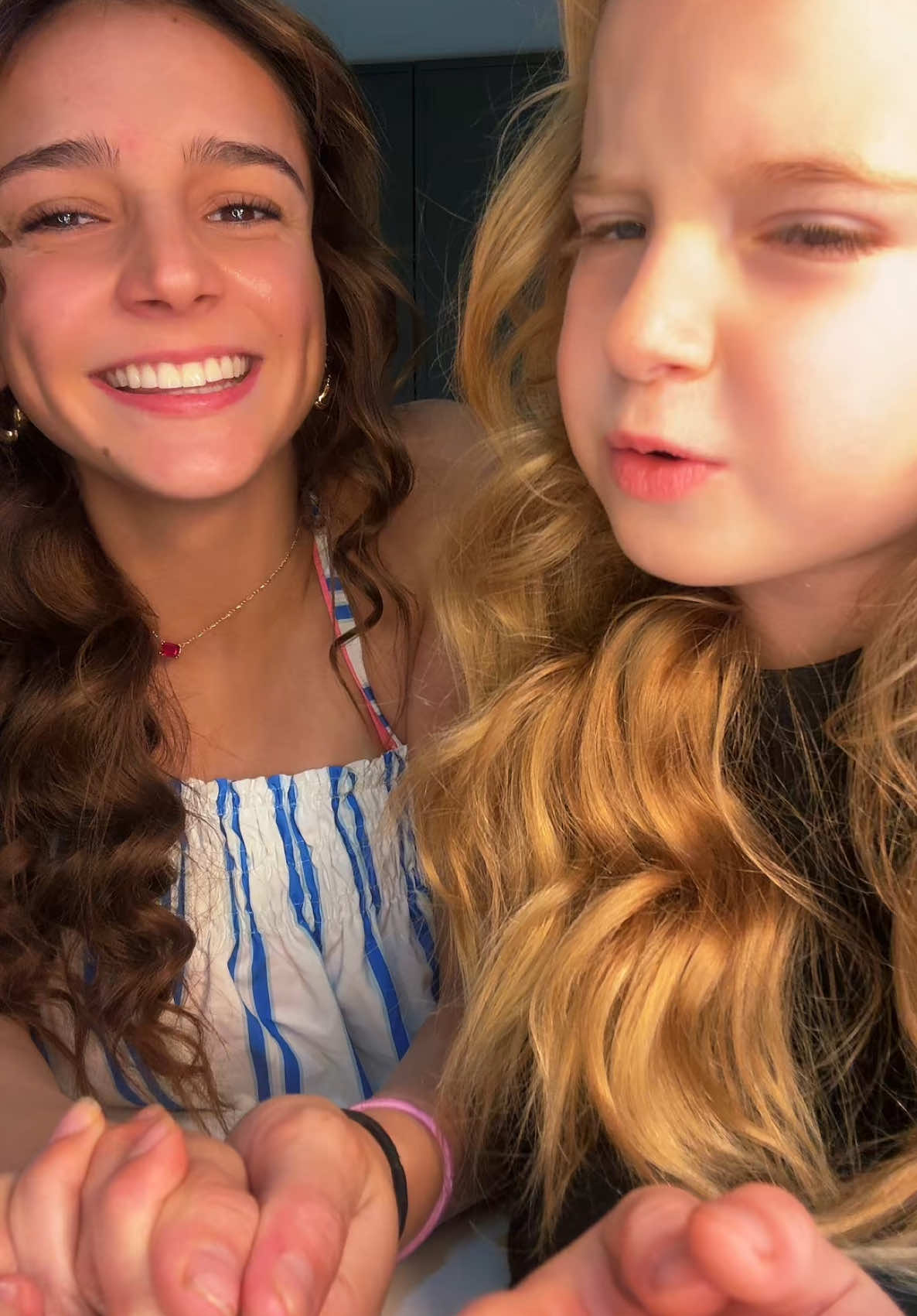 Was just trying to kiss her on the cheek hahah