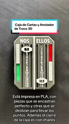 Caja de Cartas y Anotador de Truco 3D #trucoargentino #cartas #juegodemesa #diseño3d