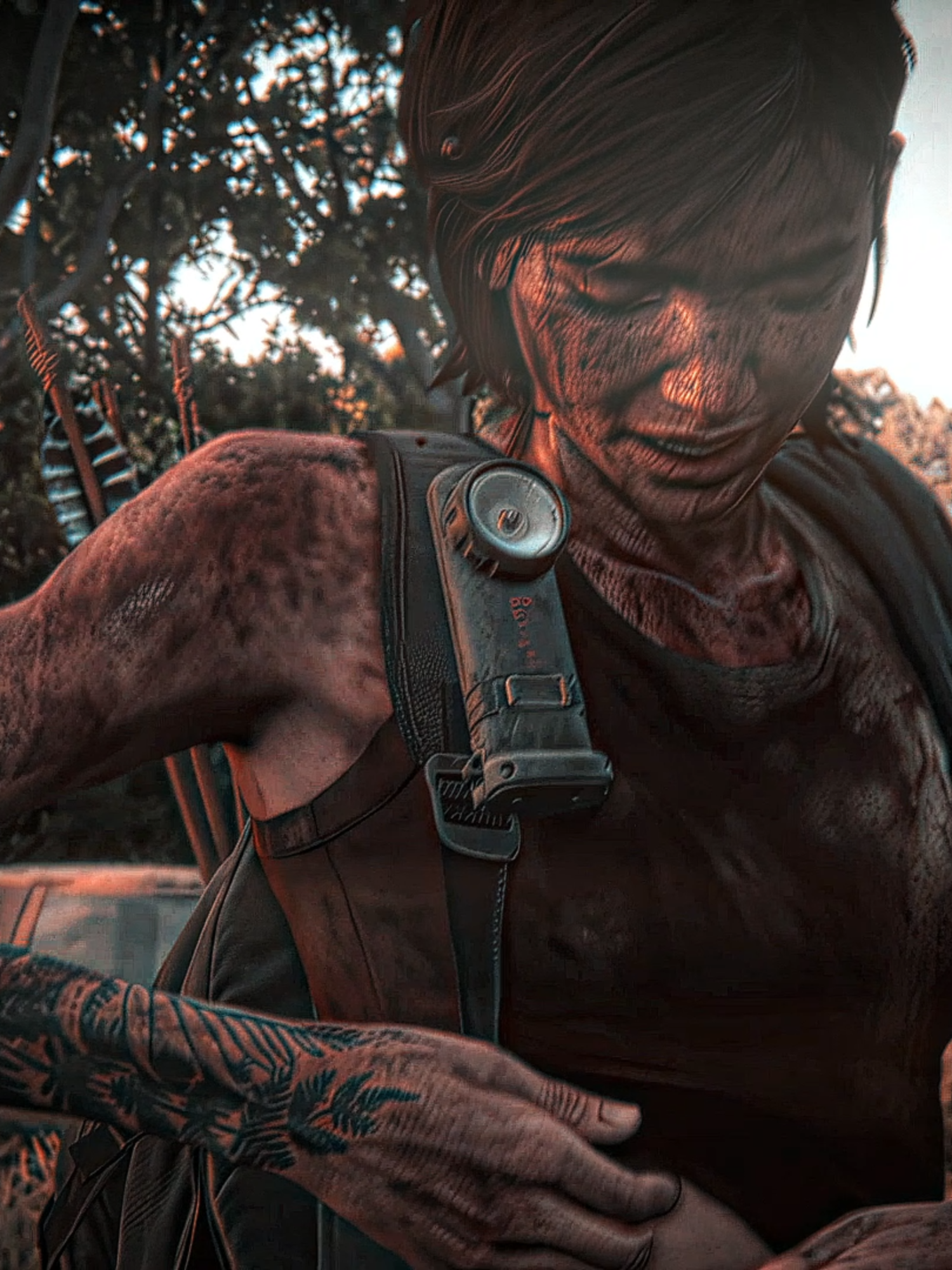 FAKE BLOOD!!||Música(Song):Montagem Xonada Slowed||#elliewilliamsedit #thelastofus2 #phonkedit #edit 