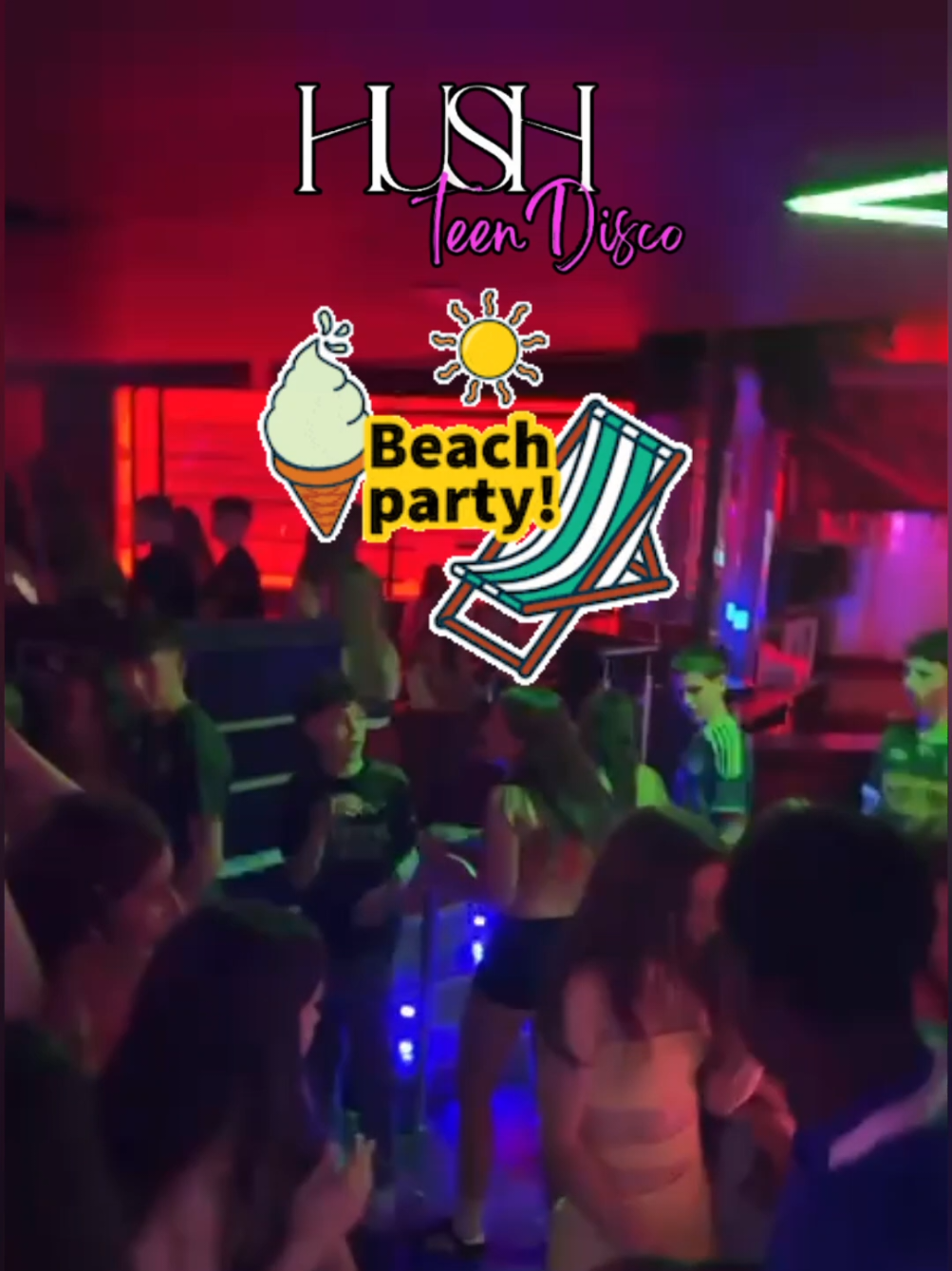 𝙃𝙐𝙎𝙃 𝘽𝙀𝘼𝘾𝙃 𝙋𝘼𝙍𝙏𝙔🌞🕺 What a night with guest DJ @Dave Duke  Enjoy the rest of your summer Hushers💪  • • • #hushcarrick #hush #hushteendisco #hushteendisco #daveduke