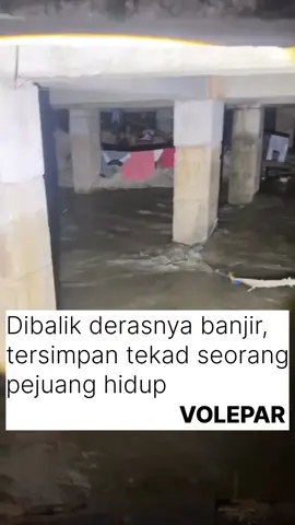 Bukan rumah mewah, tapi kolong jembatan jadi tempat berteduh.” Di tengah derasnya air banjir dan gelapnya malam, seorang anak hidup di kolong jembatan tempat yang seharusnya bukan untuk ditinggali. Tapi dari tempat sesulit itu, justru muncul tekad luar biasa. Katanya, “Aku memang lahir dari keluarga miskin, tapi aku yakin suatu hari akan sukses.” Semoga Tuhan menjaga anak ini. Dan semoga suatu hari nanti, dia benar-benar bisa bangkit dan hidup layak seperti yang dia impikan. Lahir miskin bukan salahnya. Tapi tumbuh tanpa bantuan negara, itu salah siapa? Ketika kolong jembatan jadi rumah, dan banjir jadi teman tidur, kita harus bertanya: Kemana perginya anggaran negara yang katanya untuk rakyat? Jangan-jangan, tenggelam... seperti mimpi anak-anak kecil yang dilupakan. source tt/surfdextie