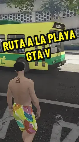 Ruta a la playa en GTA V 😱#fyp #gamerentiktok #gta5 #funny #gta #gtav 