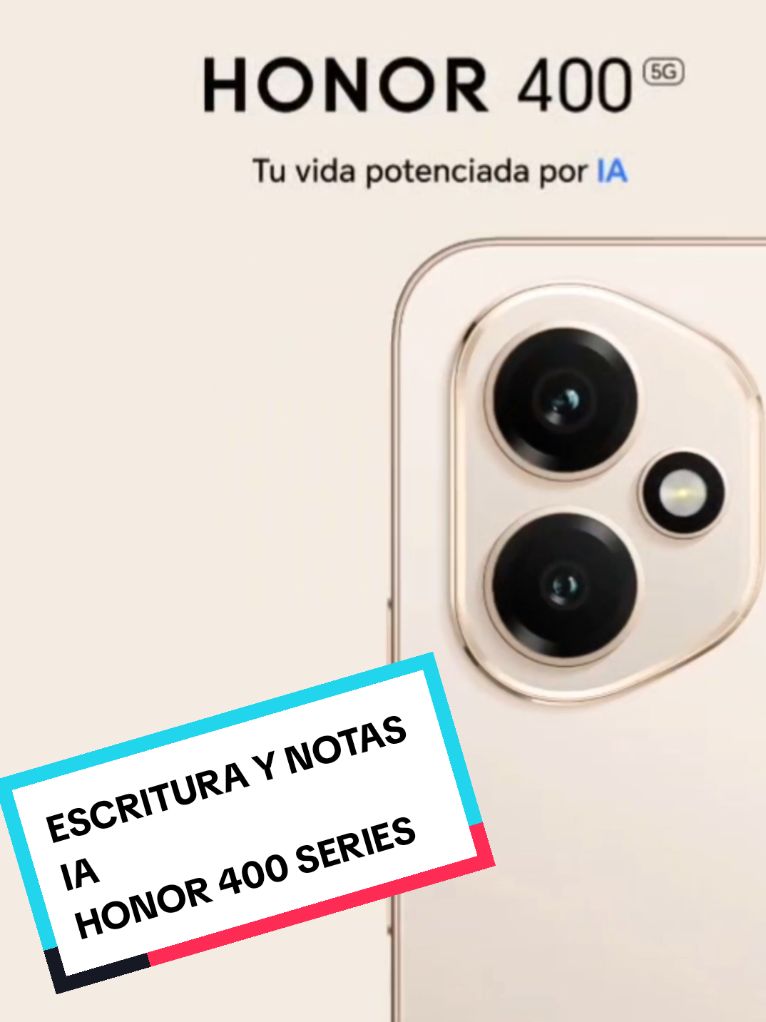 Notas IA HONOR 400 SERIES #honormx #honor400series #honor400 #honortips #ia 