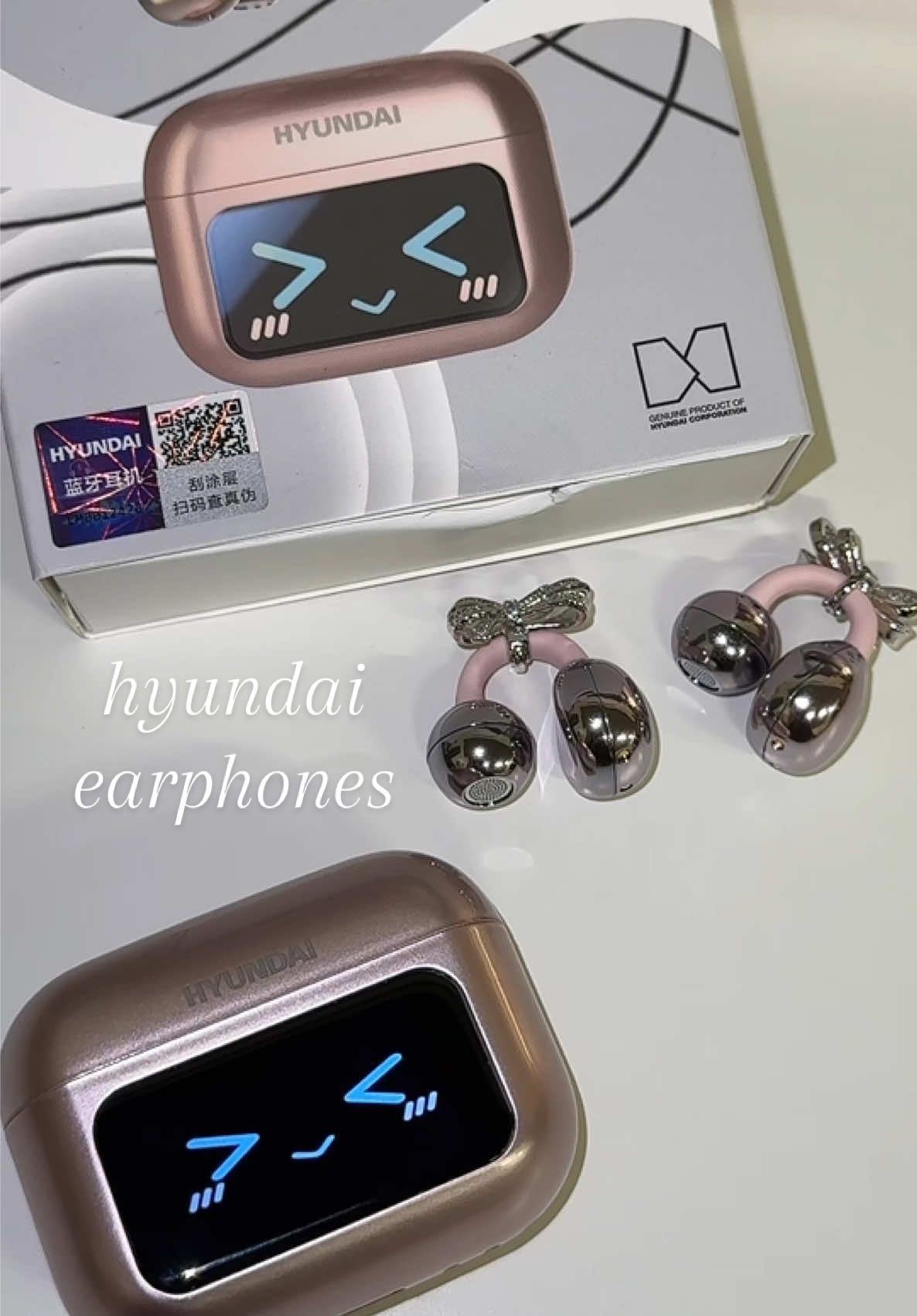 love these earphones sm 🫶🏻 #hyundaiearbuds #hyundaiearphone #cliponearbuds #pinkearbuds #earbudsreview 
