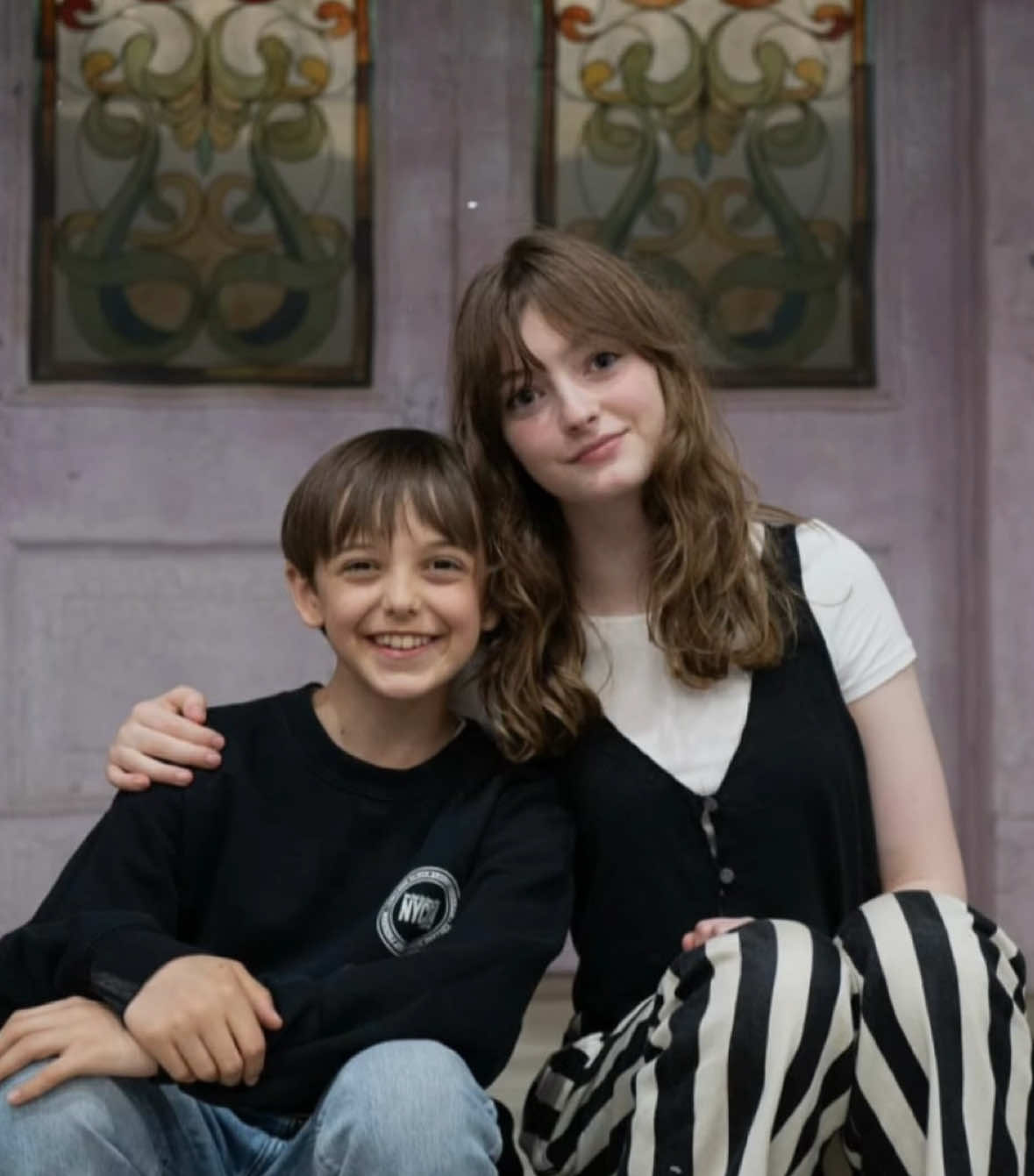 the casting for nico and bianca is so perfect it’s not even funny! IM NOT READY FOR THEM TO GET HURT🤍🖤 #nicodiangelo #biancadiangelo #thetitanscurse #pjo #viral 