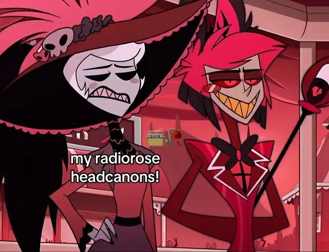 EDIT: guys slide 3 says: “What if I turned into a hideous, monstrous version of myself?” — i love them AHHH #radiorose #alastorhazbin #rosiehazbin #alastor #rosie #alastorxrosie #hazbinhotel #helluvaboss #headcanons #hcs #foryoupage #viralvideo 