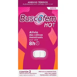 Buscofem Hot Adesivo! 🩹  Alívio das cólicas menstruais 💊➡️✅
