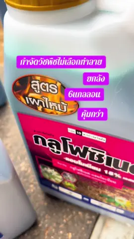 #สารกำจัดวัชพืช ##กลูโฟซิเนตตราใบไม้*น้ำสีเขียว4ลิตร (ยก ลัง6แกลลอน)