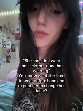 Some girls do it because they wanna but those relationships where the guy try’s to control what she wears is what I’m talk abt. 