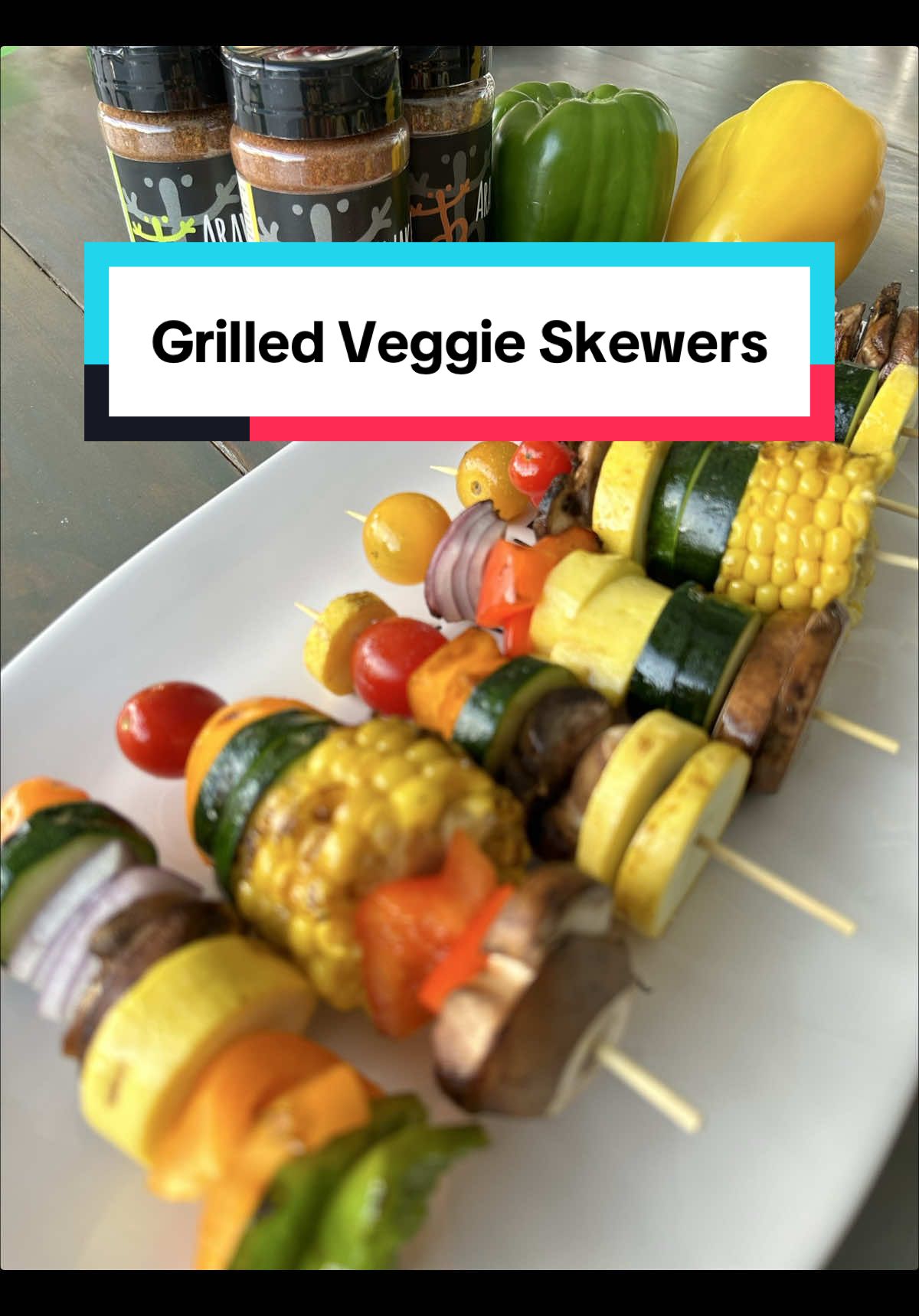 Easy to prep, super versatile, and full of flavor — plus I’m using some of the veggies straight from my own garden 🌱 Whether you’re team outdoor grill or keeping it cute indoors with a grill pan, this recipe has you covered. Follow me for more garden-to-table recipes you’ll actually want to make!  Ingredients: 1 red onion, cut into bite-sized pieces 1 red bell pepper, cut into bite-sized pieces 1 yellow bell pepper, cut into bite-sized pieces 1 zucchini, sliced into rounds 1 eggplant, sliced into rounds 1 pint cherry tomatoes 1 cup sliced mushrooms 4 ears of corn, cut into 2-inch pieces 1/4 cup olive oil 2 cloves garlic, minced 1 tsp dried oregano Salt and pepper, to taste Wooden skewers, soaked in water for at least 30 minutes Instructions: 1. Preheat your grill to medium-high heat. 2. In a small bowl, whisk together olive oil, garlic, oregano, salt, and pepper. 3. Thread the vegetables and corn onto the skewers, alternating between each vegetable. 4. Brush the skewers with the olive oil mixture. 5. Place the skewers on the grill and cook for 8-10 minutes, or until the vegetables are tender and slightly charred, turning occasionally. 6. Serve the skewers hot, garnished with fresh herbs, if desired. #GardenToTable #VeggieSkewers #PlantBasedSummer #plantbased #viralrecipe #tiktokcooks #HealthyEating   