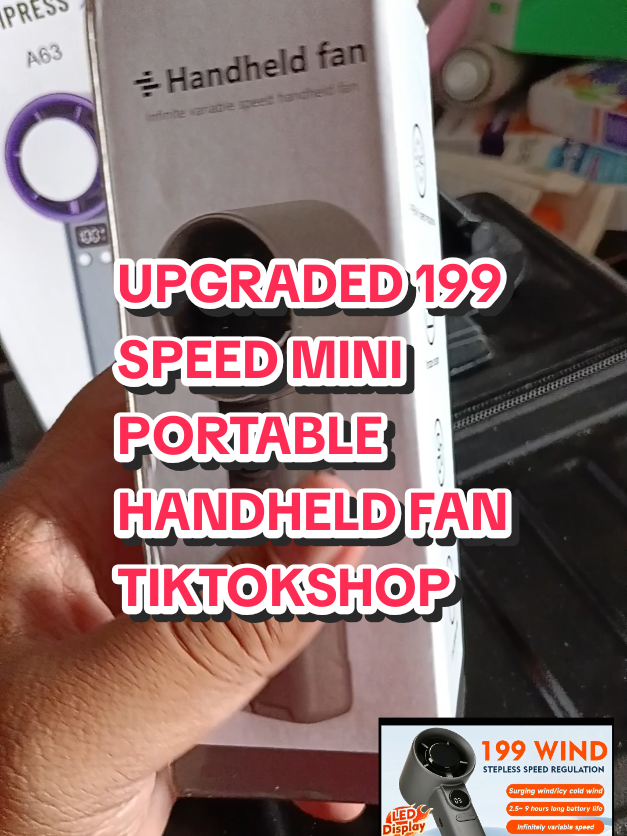 UPGRADED 199 SPEED MINI PORTABLE HANDHELD FAN. Type C charging. Strong surging power. Quick on switch. Long Battery Life. Available at my tiktok shop, click the link below to purchase.  #CreateToWin #shopmasters #createmasters #Tiktokshop #Tiktokshopsg #Tiktokshop2023 #ShoponTikTok #whattiktokmademebuy #tiktokshop2025 #handheldfan 
