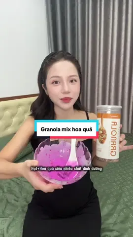 Các mẹ ỏng thử ăn hạt đi,vừa nhiều chất dinh dưỡng vừa nhẹ bụng🥰,granola mix hoa quả#phuongbongreview 