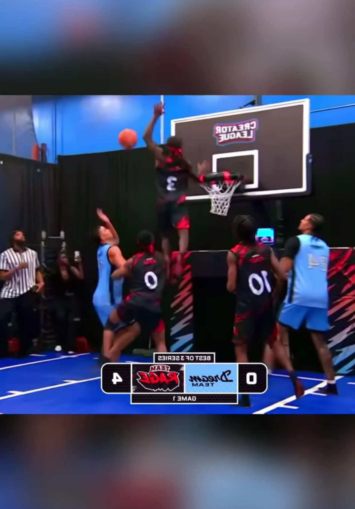 Team Rage or ‘12-‘13 Miami Heat? 😤🔥 #creator #league #basketball #trampoline #bounce 