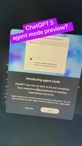 ChatGPT just launched agent mode, it allows you to give it an input or a question and then goes in and create its own desktop environment and does all of the work for you. In this video, I tried to book a Las Vegas hotel for one night with a $500 budget And see if open AI Agent mode can actually complete the task. Things are getting pretty wild. Is this a preview of ChatGPT five and the capabilities that I can do an agent mode? 
