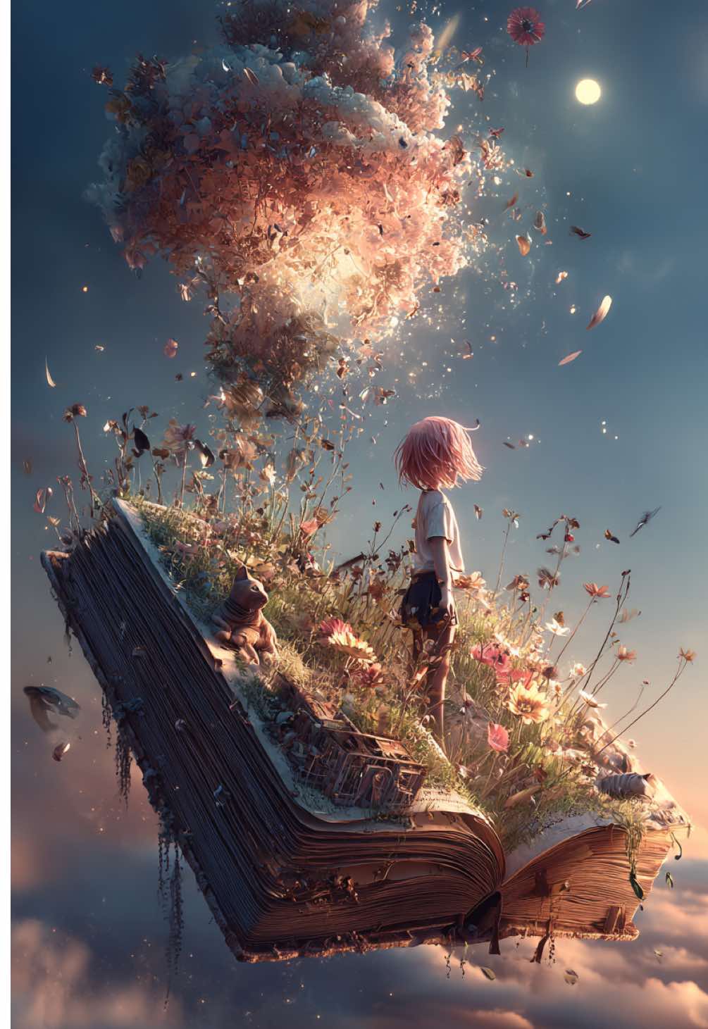 Your Escape: Dive into a Fairytale. #絵本 #fairytail #magicbook #relaxing #aianime #loop #fyp 