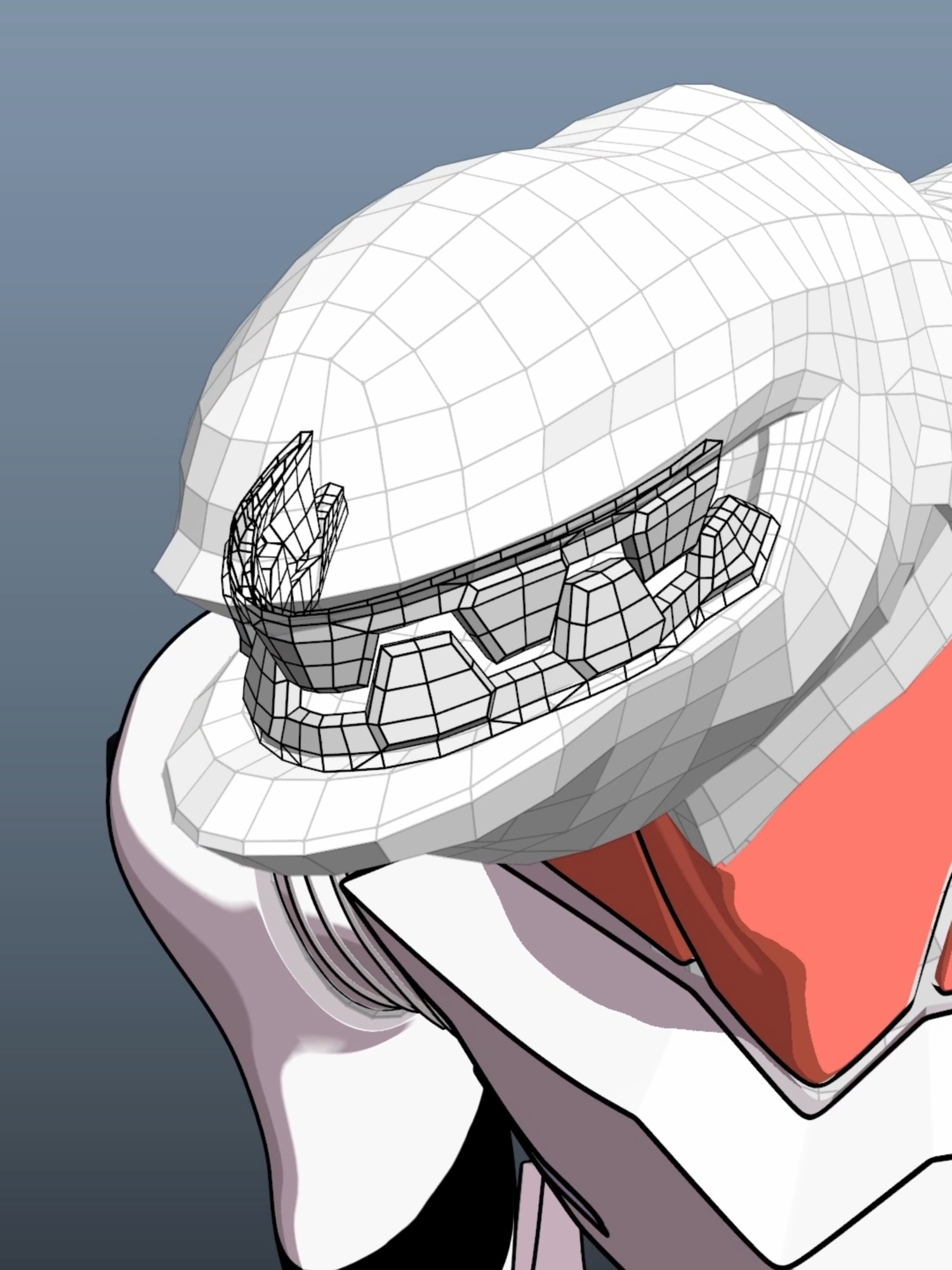 EVA量産機の3Dモデルのモデリングムービー #evangelion #3d #maya