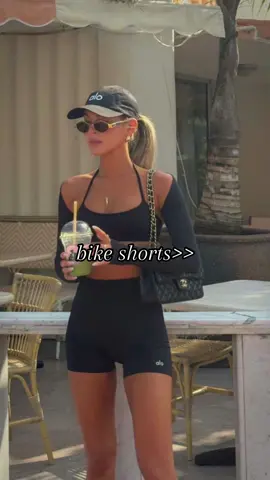 bike short outfits 🤍 #style #fashion #bikeshorts #styleinspo #workoutwear 