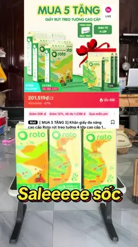 Khăn giấy rút treo tường Roto sale sốcccc, chỉ 201k 1 thùng 10 gói. Giấy này hàng VN chất lượng cao, anh chị em mình vô tư mua dùng nhe #giayruttreotuongroto #giayruttreotuong #1280to #dodungtienich #xuhuongtiktok 