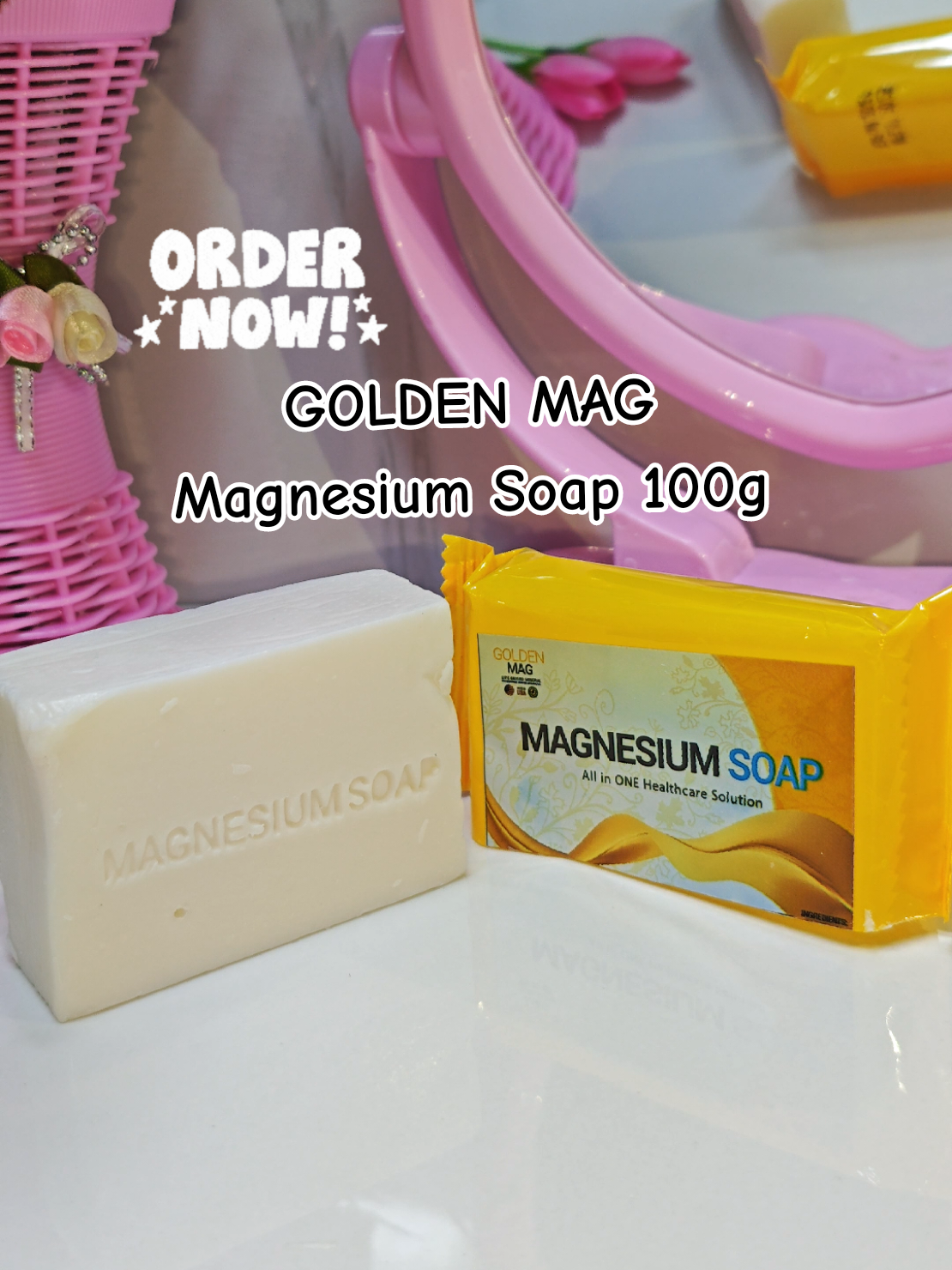 Golden Mag Magnesium Soap 100g _ (kung may skin problems ka try this soap😉) FDA APPROVED ✓ #magnesiumsoap  #magnesiumsoap100g  #goldenmag  #goldenmagmagnesiumsoap   #fyp 