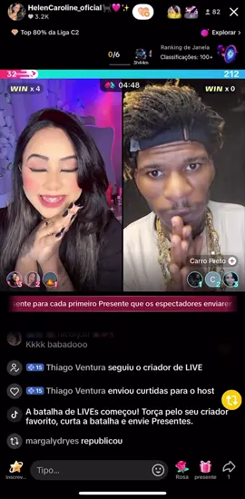 QUEM SERÁ QUE VENCEU ESSA BATALHA…. @HelenCaroline_oficial🐈‍⬛🩷✨ X @Carro Preto  #batalha #battle #win #fy #fyp #viralvideos #viralditiktok 