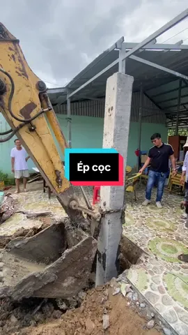 Thi công ép cọc #xuhuong #lequocdat1207 #construction #constructionlife #building #xaydung 