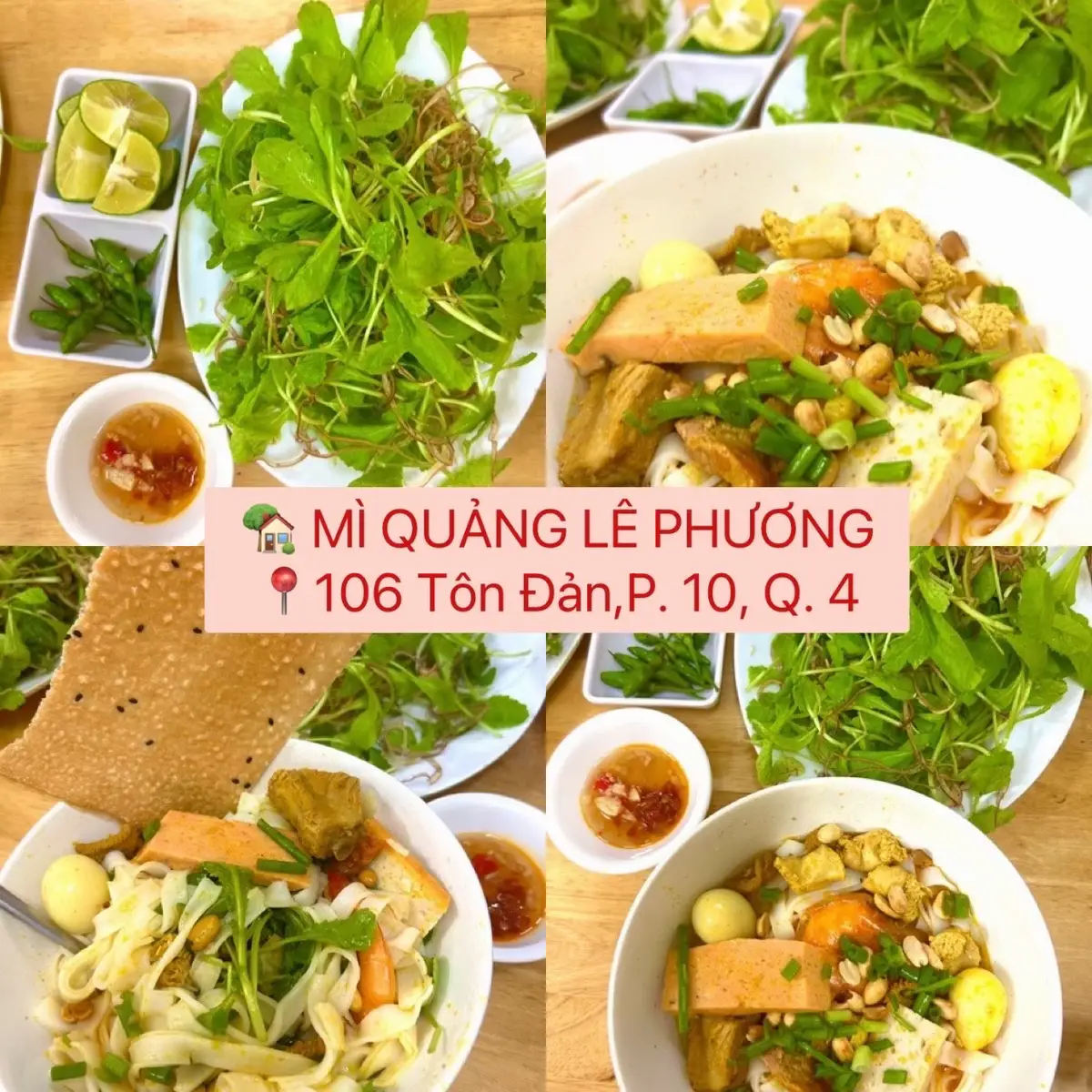 ☘️Mì Quảng Lê Phương – quán mì gia truyền mang đậm hương vị xứ Quảng với nước lèo thơm ngọt, đậm đà và topping đầy đủ, hấp dẫn.  ☘️Không gian quán tuy hơi nhỏ nhưng sạch sẽ, Vì vậy, quán thường kín chỗ vào giờ cao điểm – nên đi sớm để thưởng thức trọn vẹn món ngon chuẩn vị quê hương.  #lovefood #FoodLover 