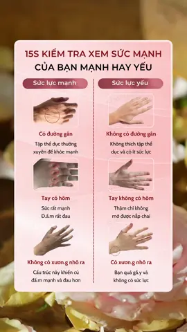 15s kiểm tra xem sức mạnh của bạn mạnh hay yếu #zoireview #xuhuong #trend #goclamdep #beautytips 