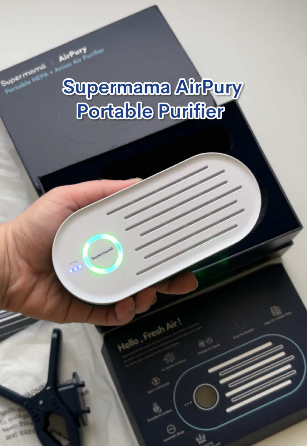 If your baby is always stuffy or gets sick easily, I feel you. We decided to try this portable air purifier from @Supermama Lab because Jada was getting sick too often 😥 It’s been such a relief seeing her happier and sleeps better lately after getting this, that’s all I could ever ask for 🤍 #supermama #airpurifier #supermamaairpury #baby #babyessentials #airpury #babymusthaves #fluremedy  #newbornessentials #sickbaby #newbornitems #barangbaby 