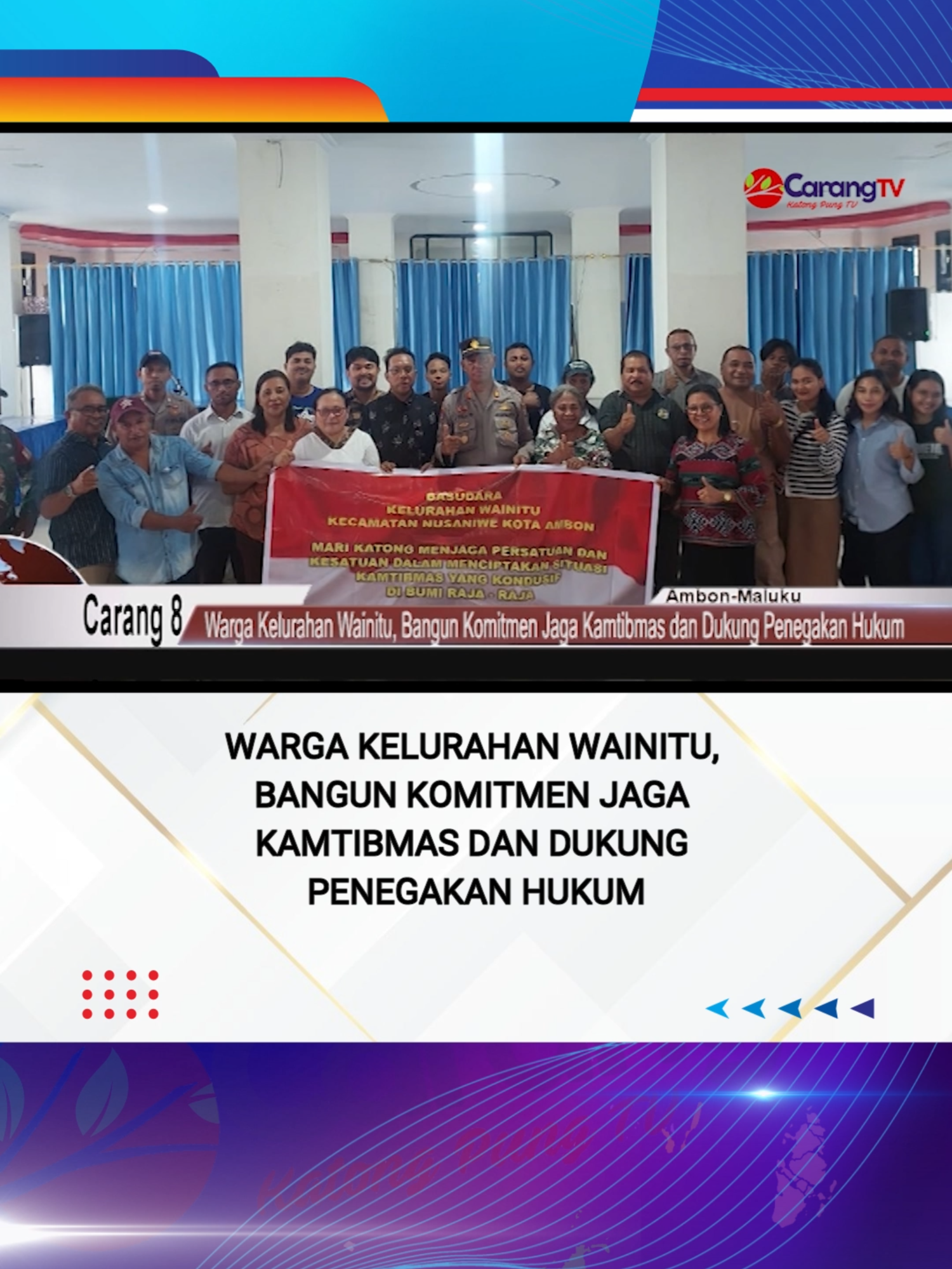 Warga Kelurahan Wainitu, Bangun Komitmen Jaga Kamtibmas dan Dukung Penegakan Hukum #carangtv #beritacarang8 #tiktok #fyp #foryou #fypツ #tiktokberita #ambontiktok