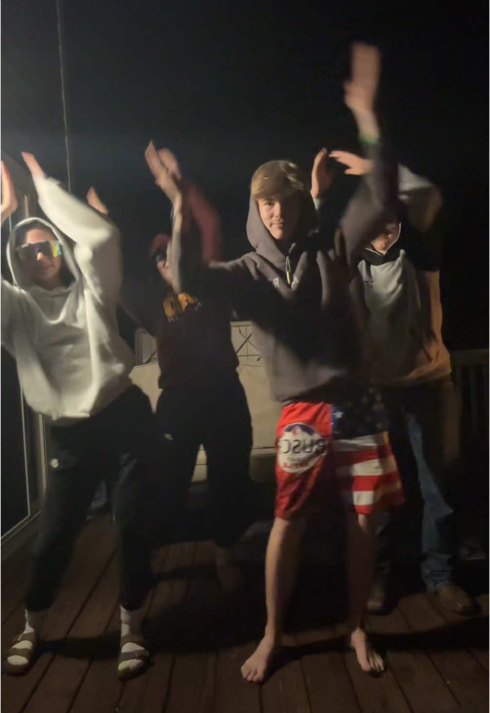 Gangs all here 🔥 @Wyatt_5_5_E @user177382916 @T Thom 👑 #dance #friends #fyp #minnesota #foryoupage #funny #bonfire