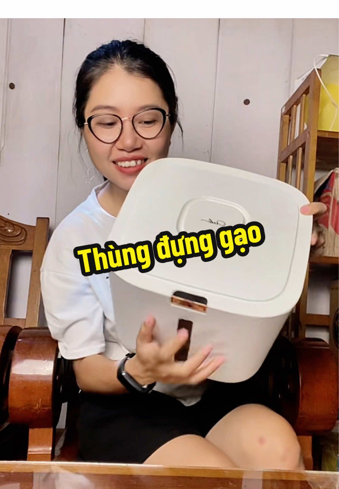 Thùng đựng gạo phong cách Nhật chống côn trùng, dung tích 5 10 15kg có đủ #tiepthilienket #xuhuong #viral #thungdunggao #thungdunggaothongminh #thungdunggao10kg #giadung 