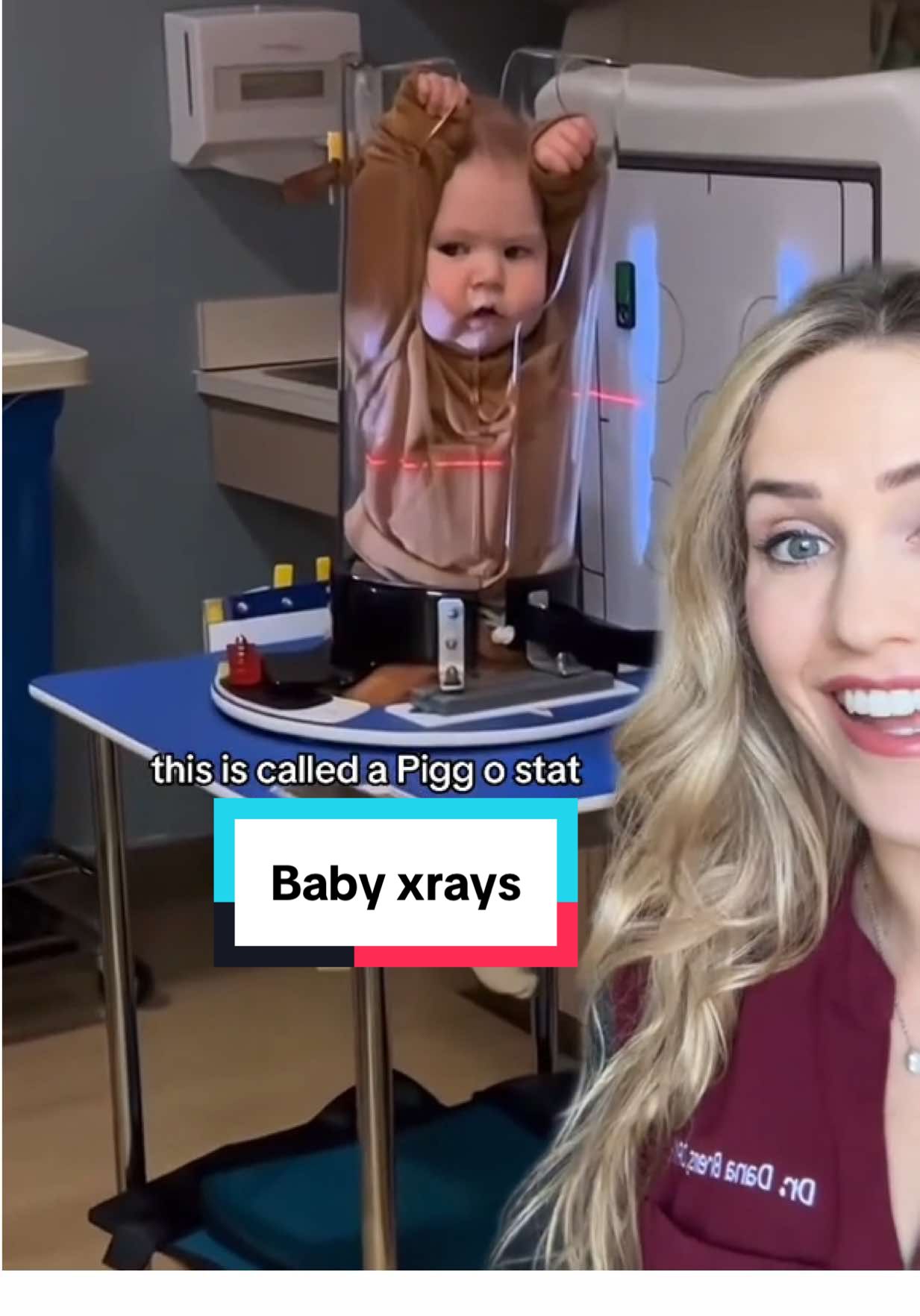 His little smile at the end! 😆 #piggostat #pediatrics #doctor #medical