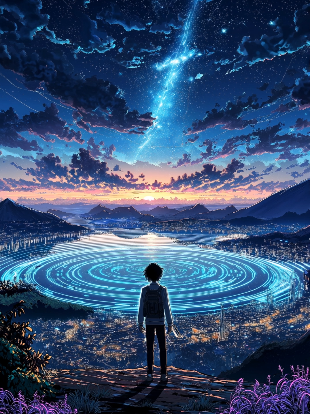 Lost in the moment. #nature #peace #animeaesthetic #nostalgia #official_anime_artist_ #anime #animeedits