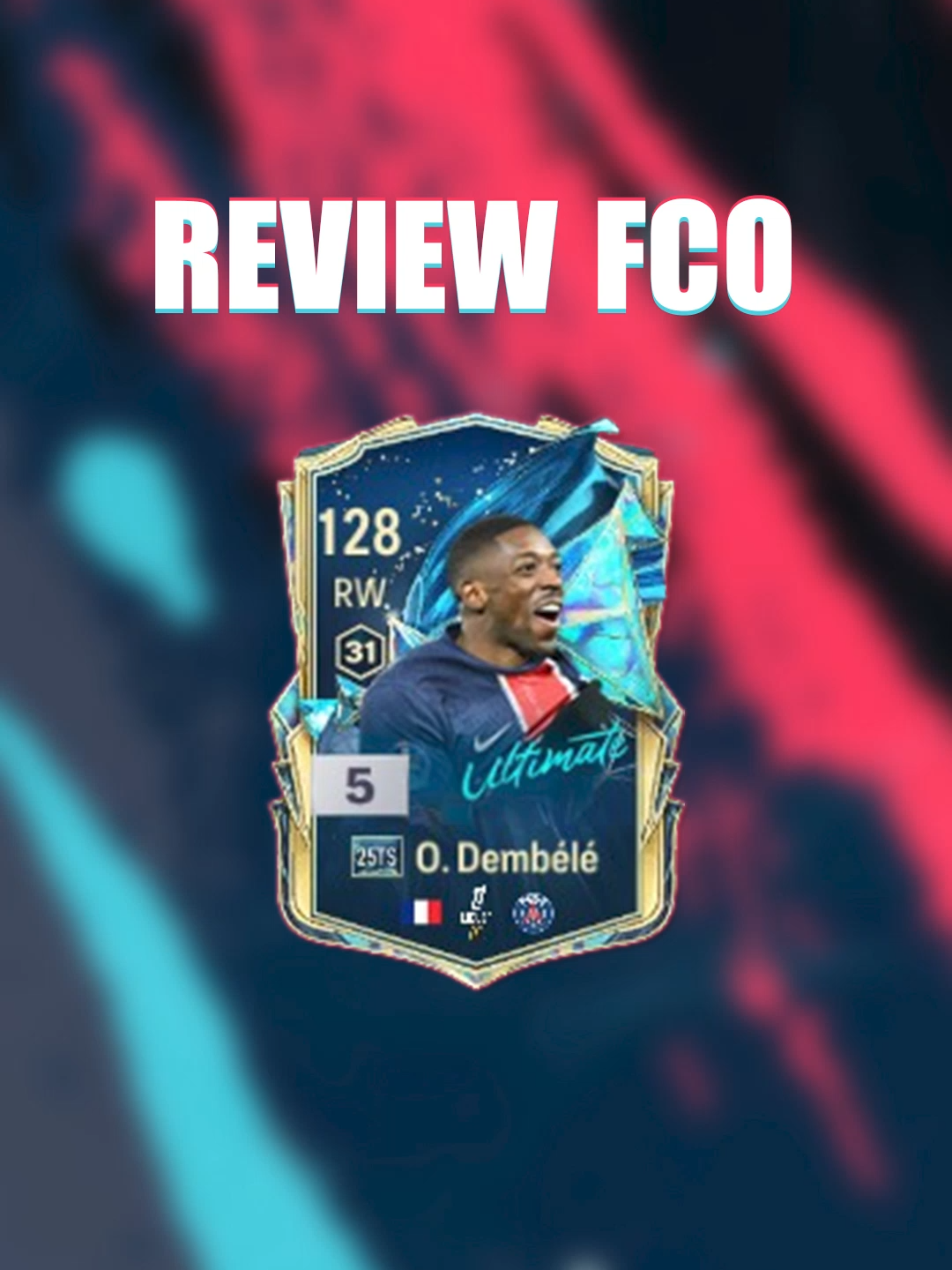 REVIEW O. DEMBELE 25TS FC ONLINE #fco #fo4 #fconline #fifaonlie4 #h82fco #h82fo4 #25ts #teamoftheseason #ousmanedembele #psg #france